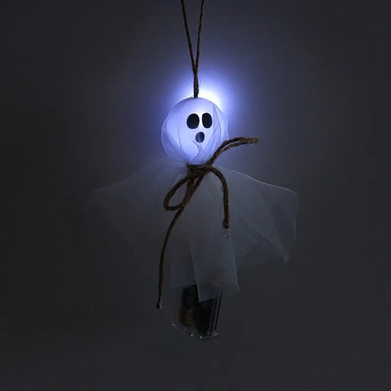 Halloween ghost LED lighting chain with 20 colourful lights and battery box