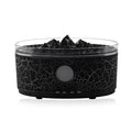 Desktop volcano aroma diffuser humidifier with 300mL tank and remote control in white crack finish