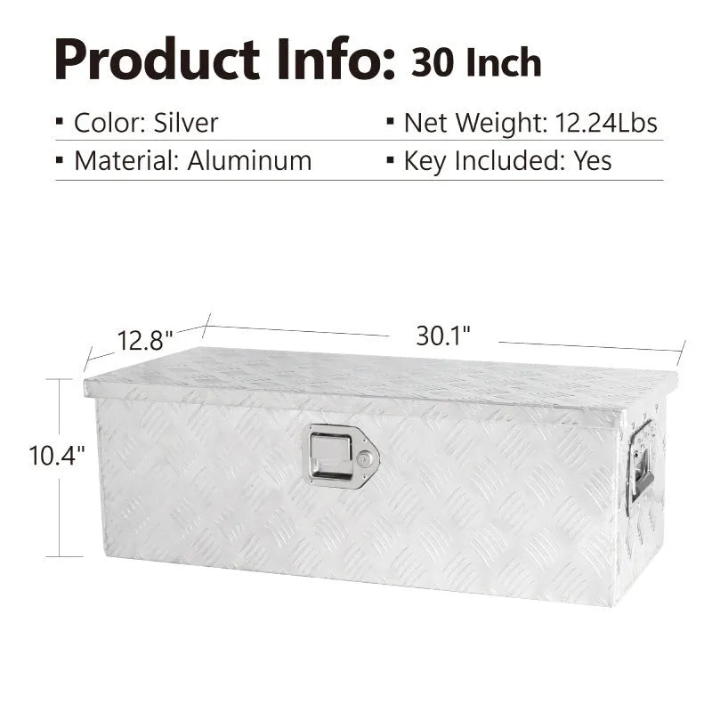 Black 26-inch aluminium alloy T casting toolbox for professional tool storage.