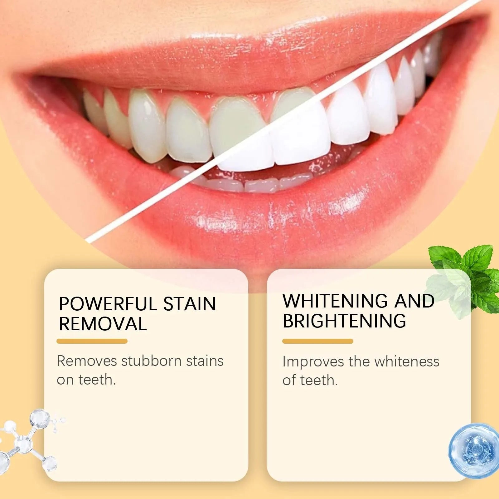 Portable oral care pen for teeth stain removal with 2ml capacity