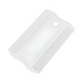 Double-sided plastic flea comb for pets with dense teeth and compact 0.85 x 5 cm dimensions