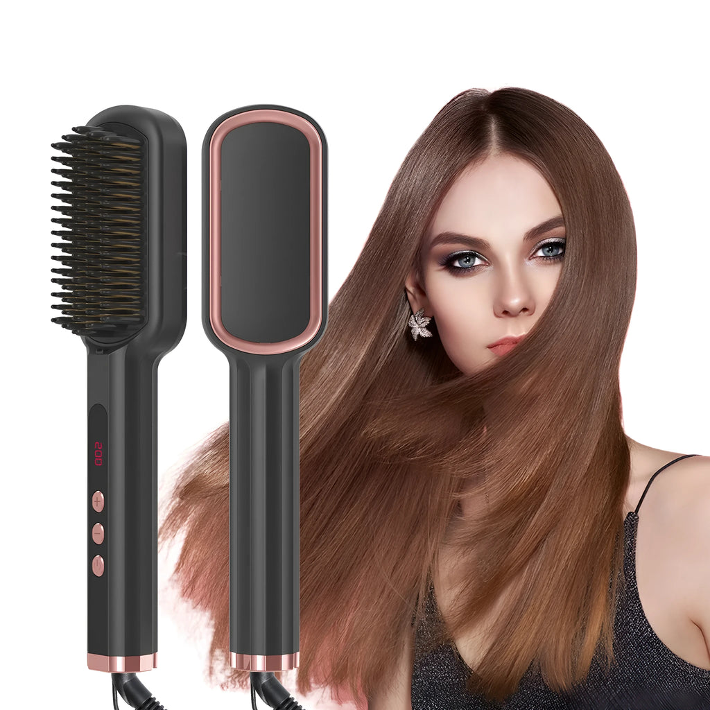 Heating electric curling iron hair straightener with tourmaline ceramic heat conductor 16-20mm diameter