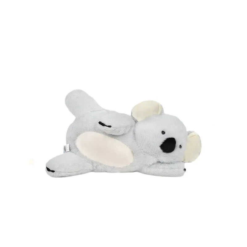 Soft 50cm leg-shaped plush koala doll comforter toy for teenagers on a bed