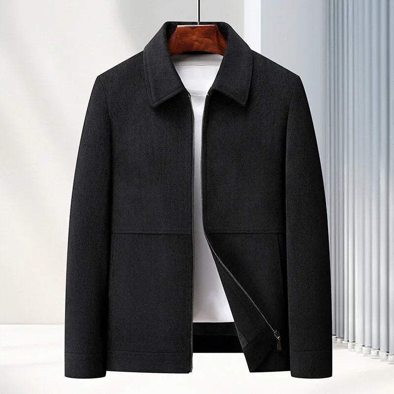 Men's slim fit lapel casual jacket in vinylon fabric available in four colours