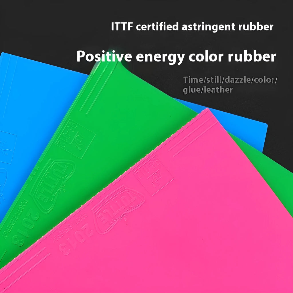 High Elasticity Table Tennis Racket Rubber with Inner Sponge Astringency Surface for Recreational and Training Play in Blue, Green, Pink, or Purple Single Sheet