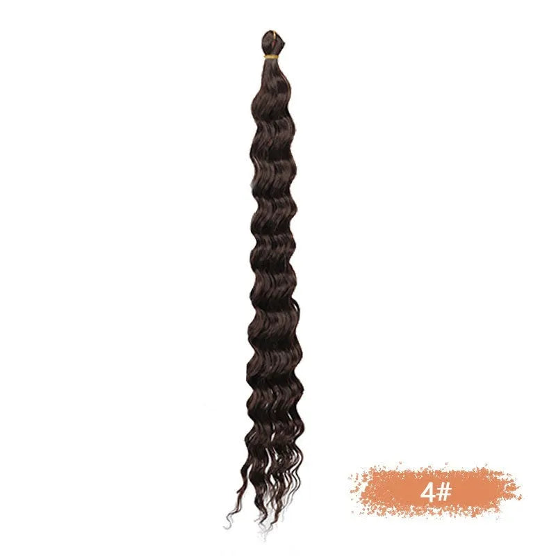 Synthetic domestic silk curly twist braid dreadlocks ponytail wig for ladies