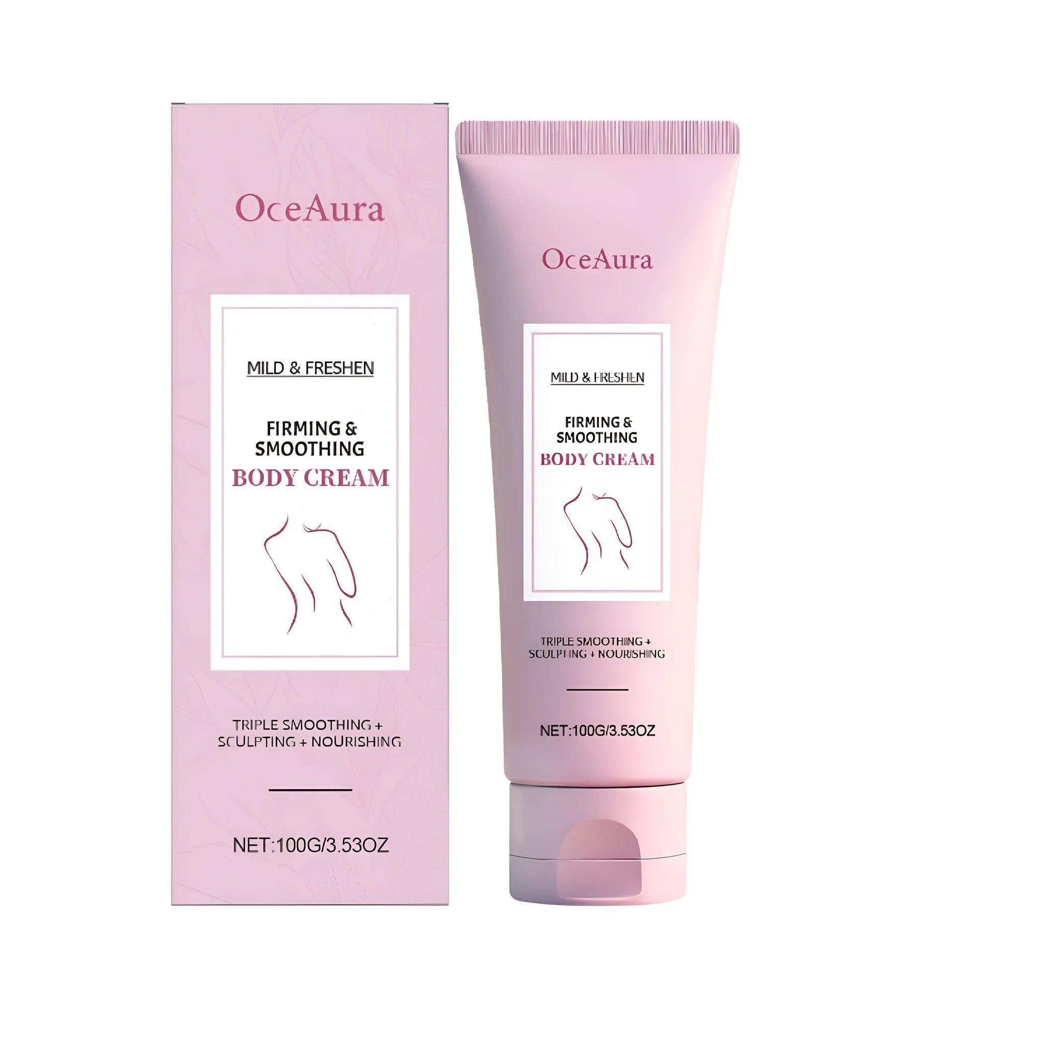Moisturising and firming body cream 100g jar with coffee and green tea extracts