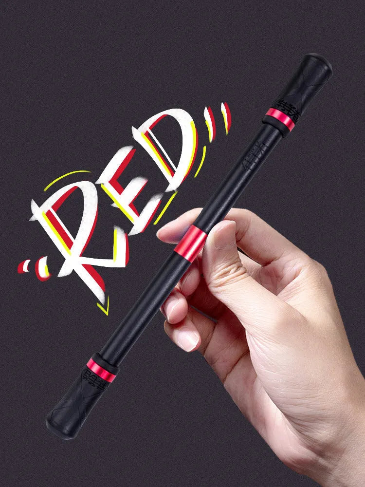 Pen Spinning ABS practice pen in black with 22cm length on plain background