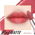 Fey Beauty moisturising lipstick stick in Cameo Brown Nude shade, 3.8g net content.