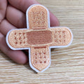 Set of 10 creative computer embroidered patch badge stickers for clothing customisation