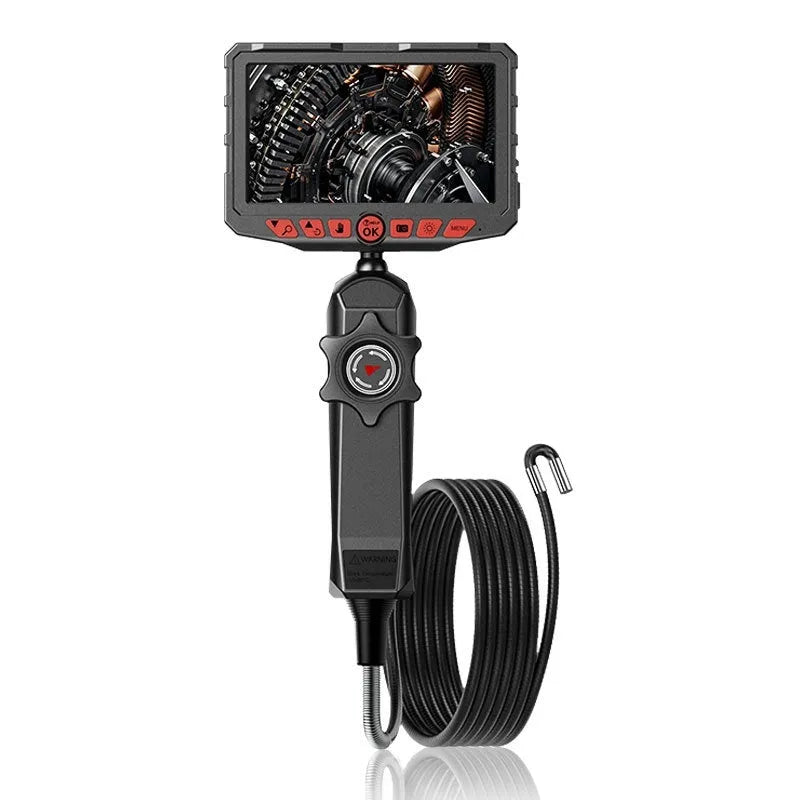 6mm 1080P pipeline inspection camera with 7-inch IPS display and LED for automotive and ship micro hole detection