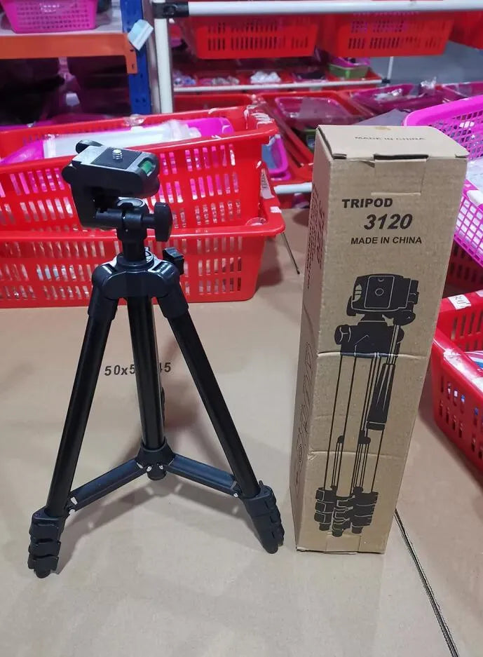 Y-334 universal camera tripod in black, folded to 35cm, compatible with Apple iPhone