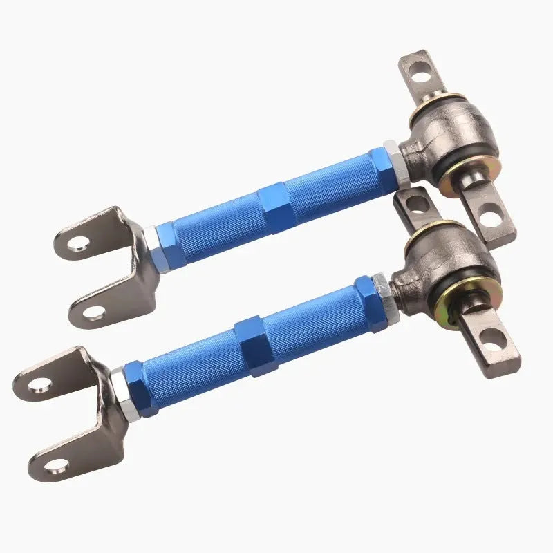 Blue and red aluminium alloy ES bone pull rods for Honda Civic EP3 ES rear wheel recliner modification