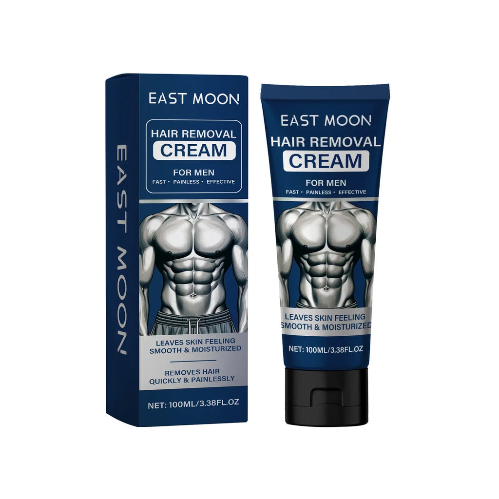Men's hair removal cream 100ml container for beard, armpit, hand and leg application