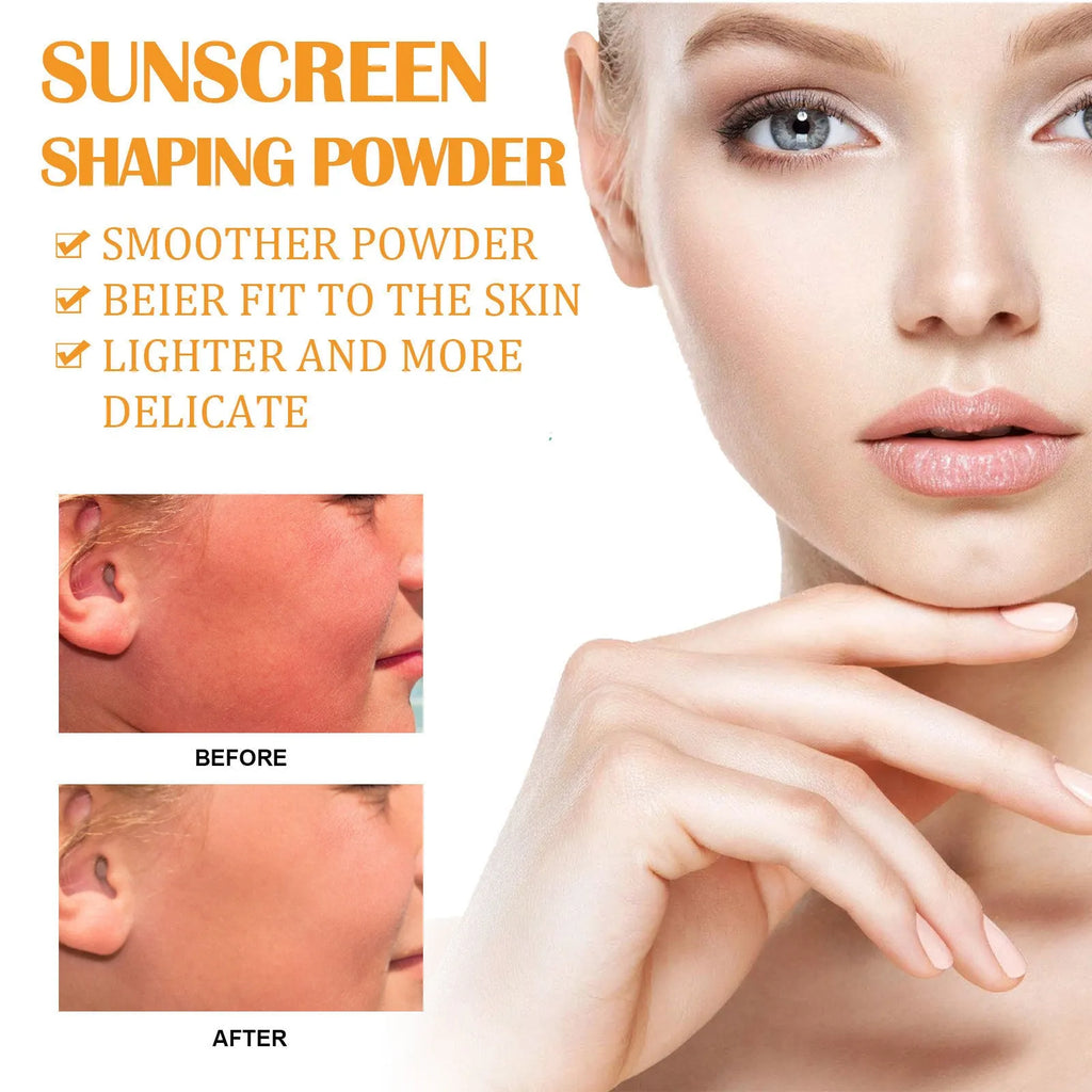 8g oil control setting powder container with loose finishing powder for matte makeup