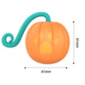 Electric cat toy ball with LED lights in watermelon green and pumpkin orange colours