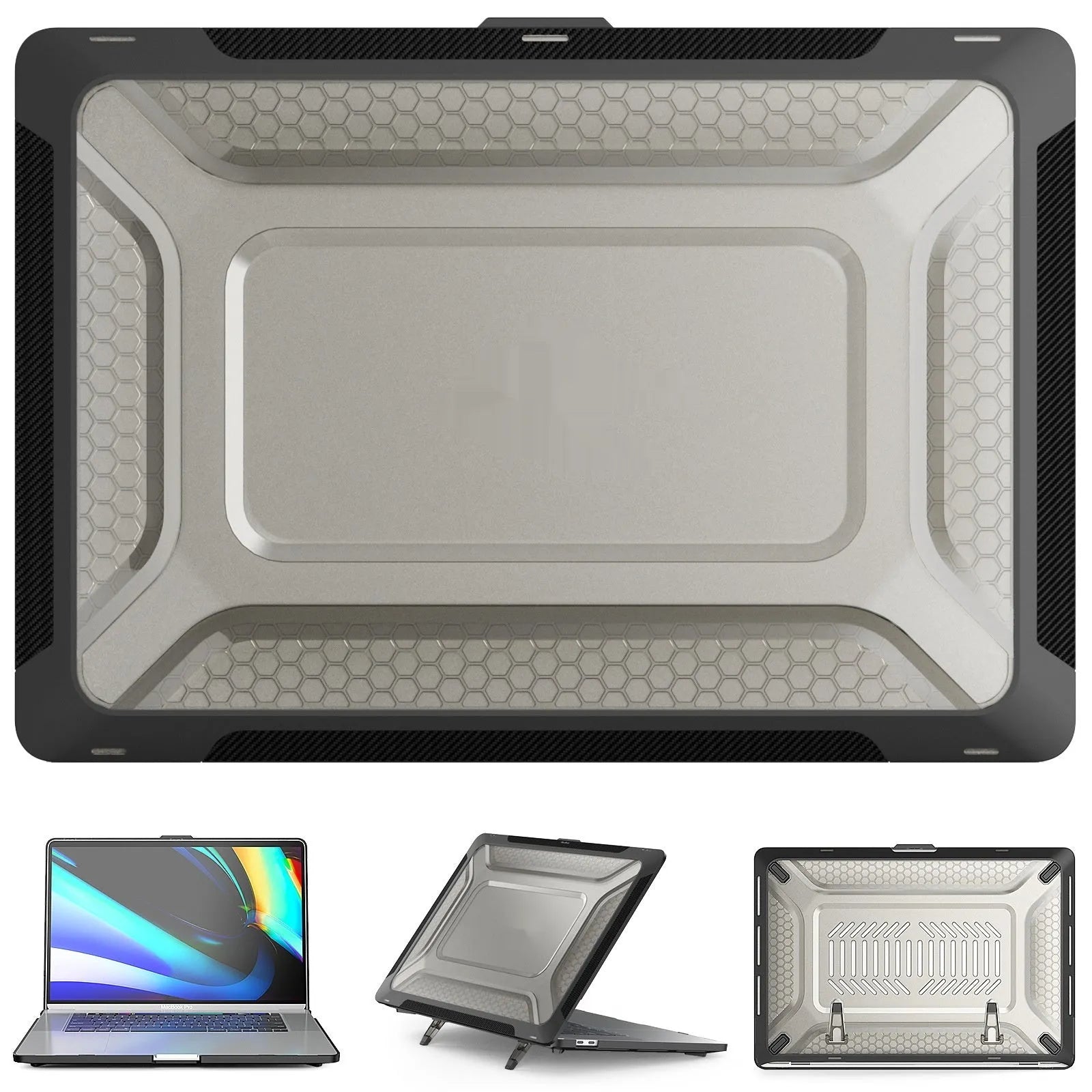 Hard plastic protective shell case for Apple MacBook laptop in four colour options.