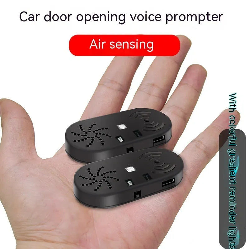 Black ABS plastic car door reminder with infrared sensor for vehicle safety