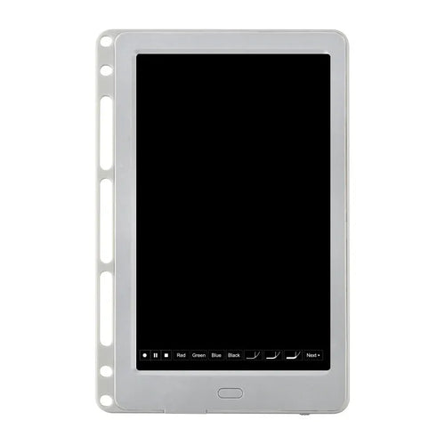 85-inch electronic writing pad with stitching design, smart pen, and USB cable in black, blue, or sky blue.