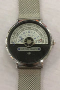 M-1288 men's sports watch with 40mm round dial, alloy case, and stainless steel or leather strap options
