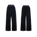 Men's black hooded polyester sports suit with three-dimensional stitching on jacket and trousers