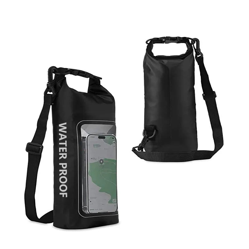 2L waterproof crossbody bag for mobile phone protection during swimming and beach activities