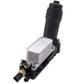 Oil radiator filter base assembly with integrated oil cooler for Jeep Dodge vehicles