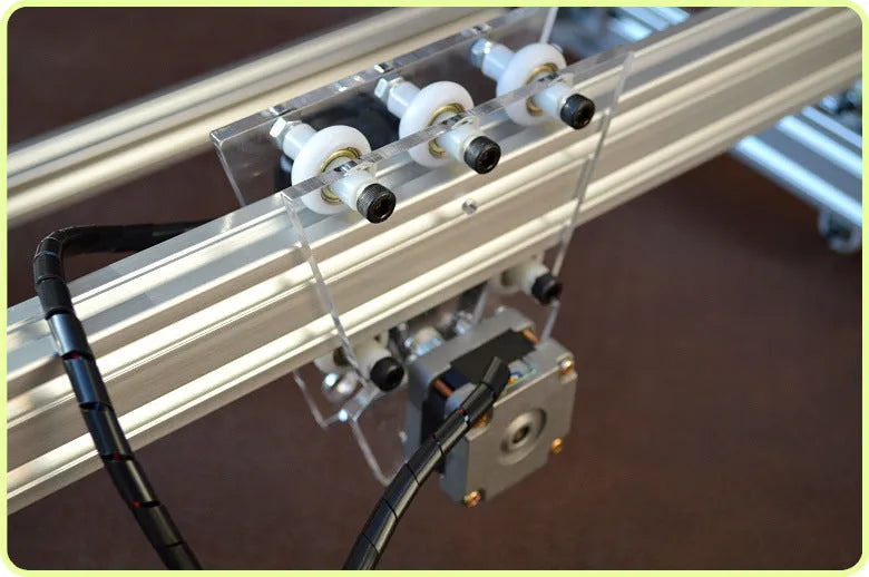 Miniature 3000mW laser engraving machine with a 400x300mm base plate for desktop marking.
