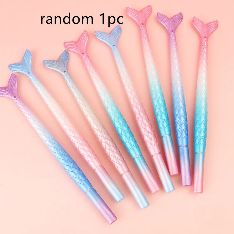 Cartoon mermaid design ballpoint pen with 0.38mm tip