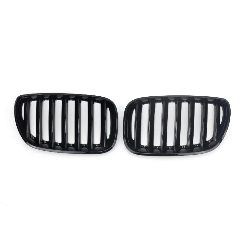BMW X5 E53 bright black mesh grille set for 2000-2006 models front bumper replacement