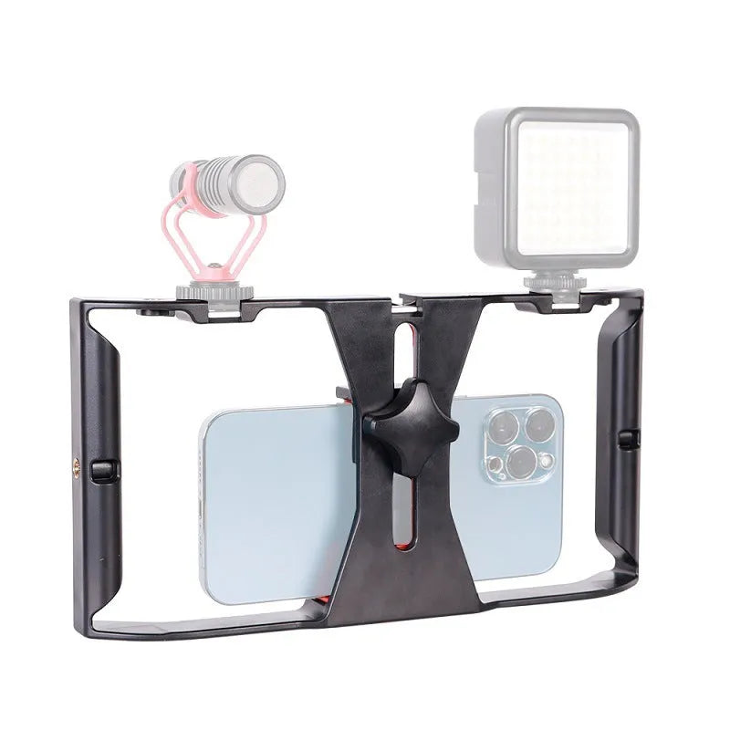 Handheld stabiliser revolving cloud platform bracket with mobile phone rabbit cage frame in ABS, 165g
