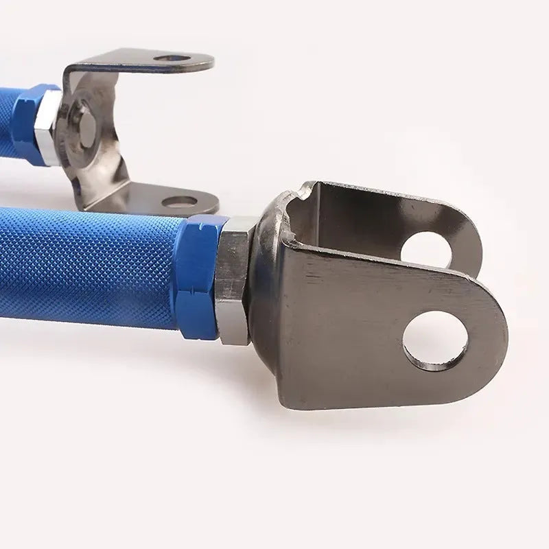 Blue and red aluminium alloy ES bone pull rods for Honda Civic EP3 ES rear wheel recliner modification