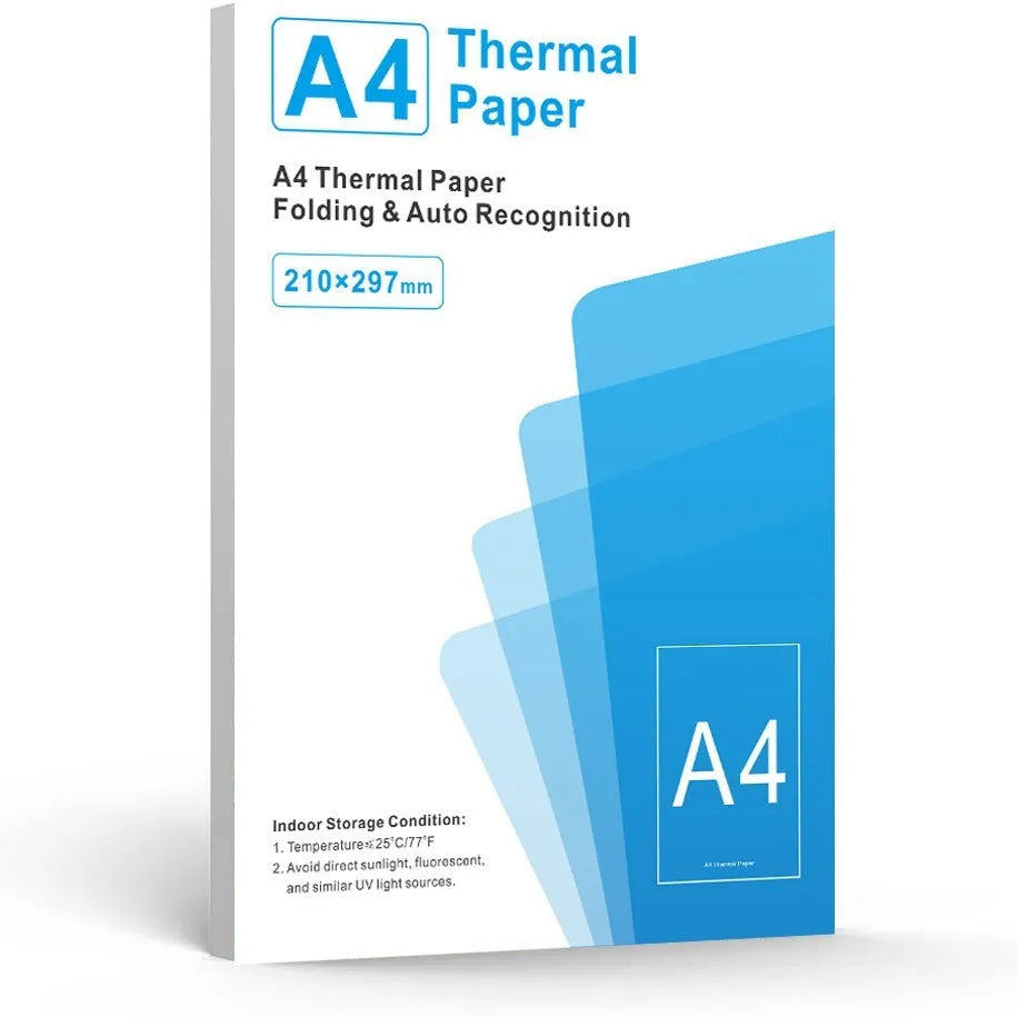 White A4 thermal printer paper for portable thermal printing in business packaging