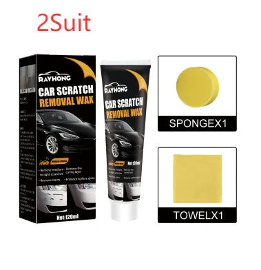 120ml car scratch wax kit with sponge and towel for paint surface repair