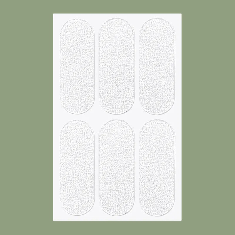 Transparent and frosted disposable ear patches for invisible hairstyling support