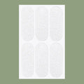 Transparent and frosted disposable ear patches for invisible hairstyling support