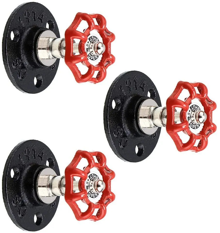 Water pipe style metal towel rack hook wall mounted in polished finish with three colour options