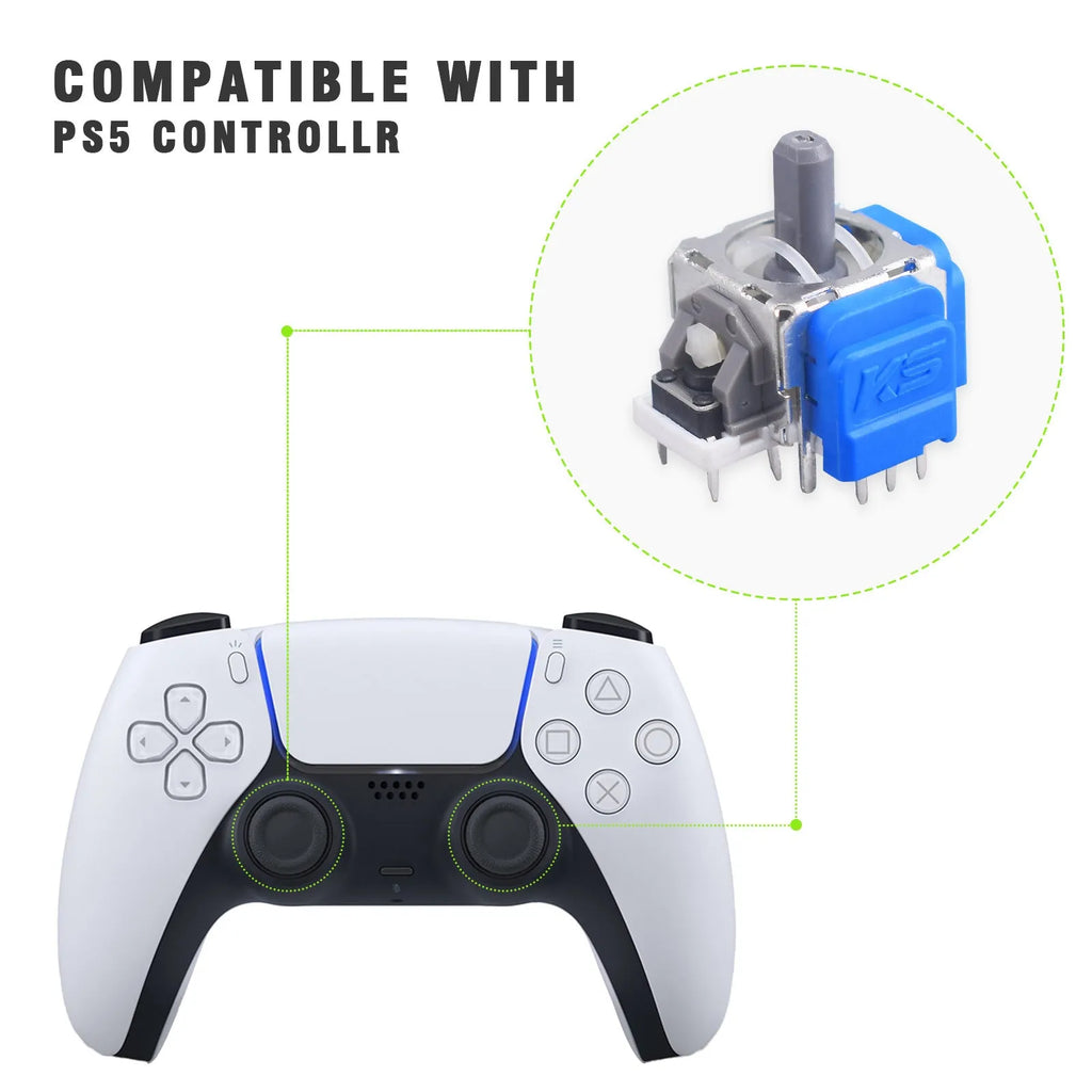 Hall effect electromagnetic joystick replacement module for PS5, PS4, XBOX and Nintendo Switch gamepad repairs