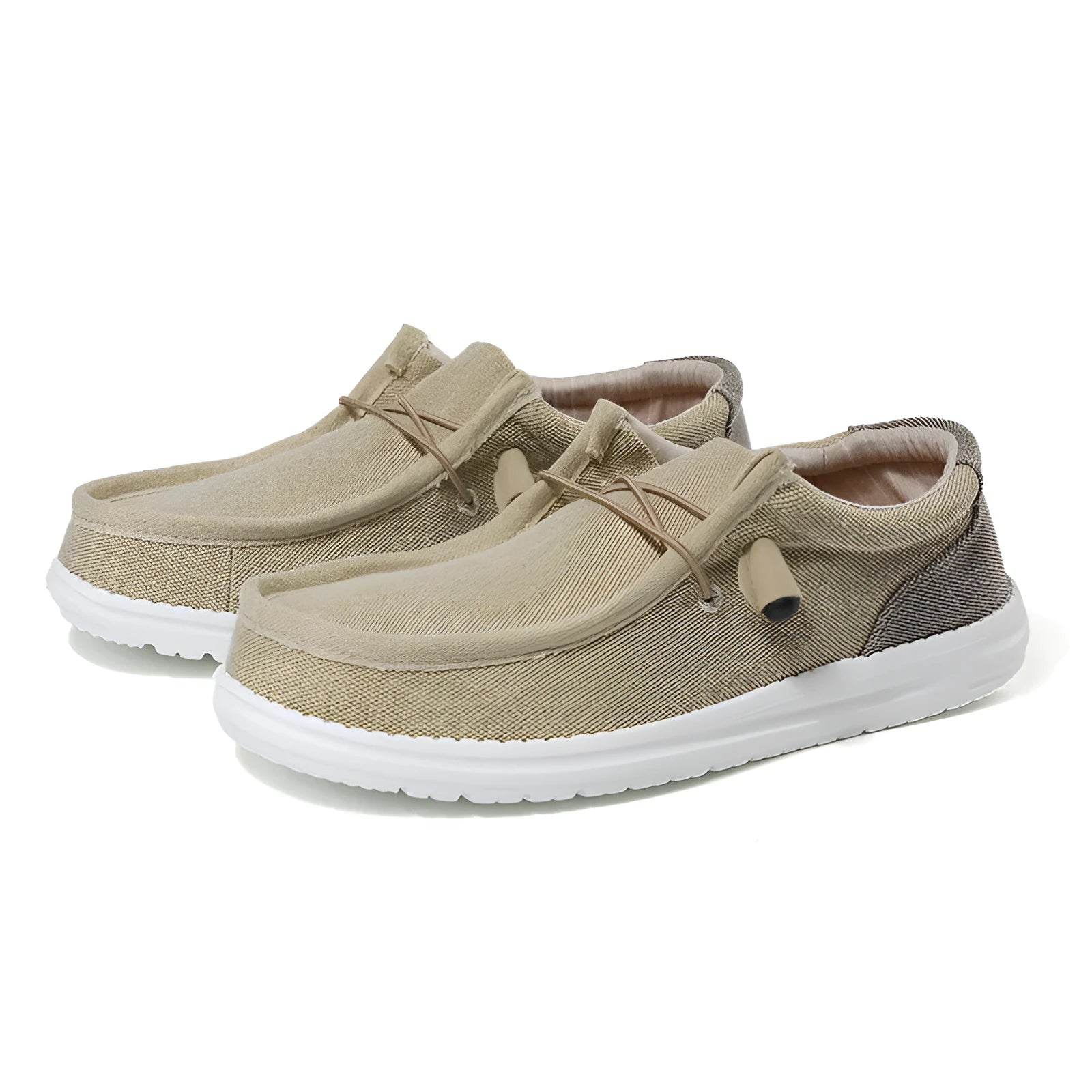 Men's casual canvas shoes with round toe and rubber sole in green colour with mosaic detailing
