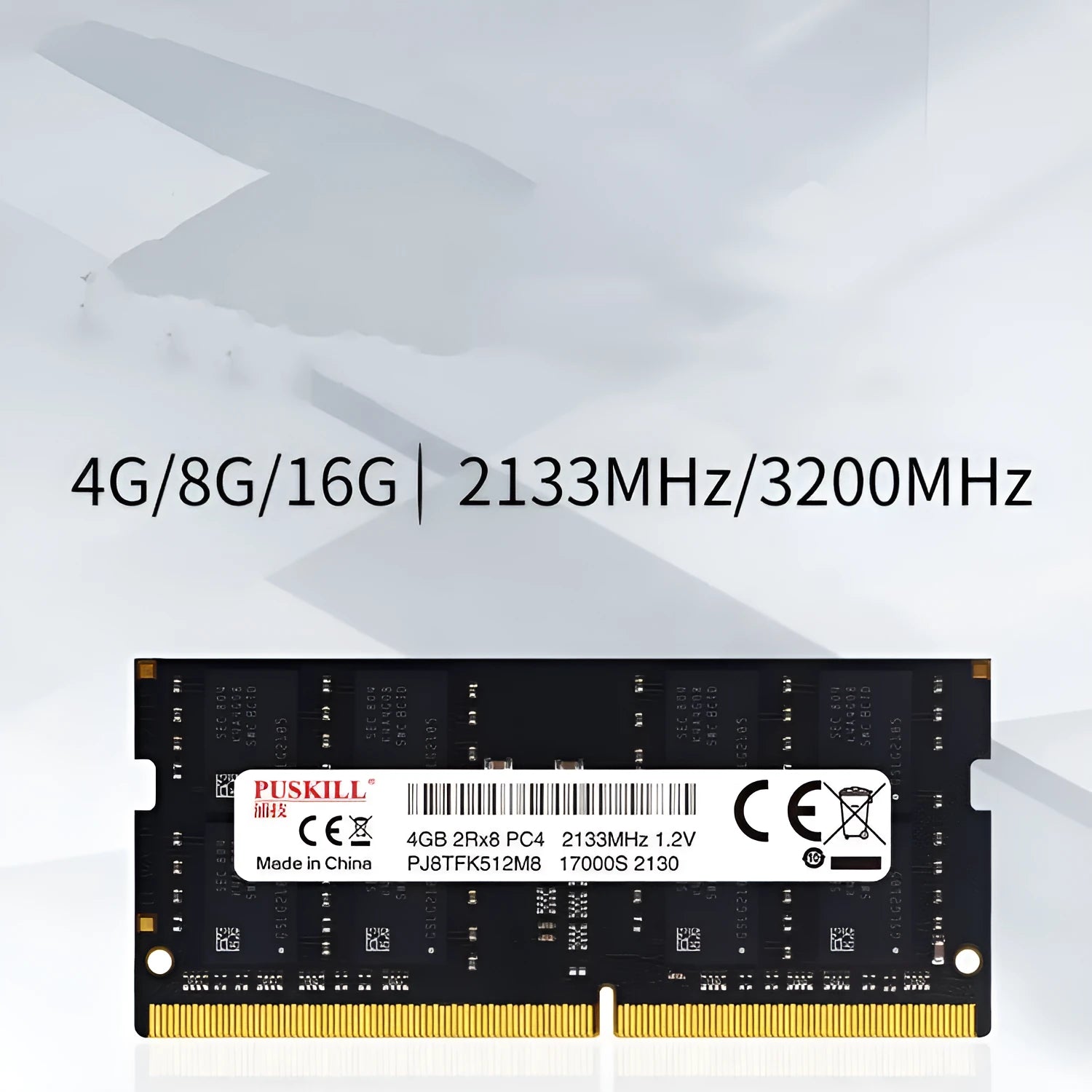 DDR4 laptop memory module with 260-pin connector for notebook upgrades