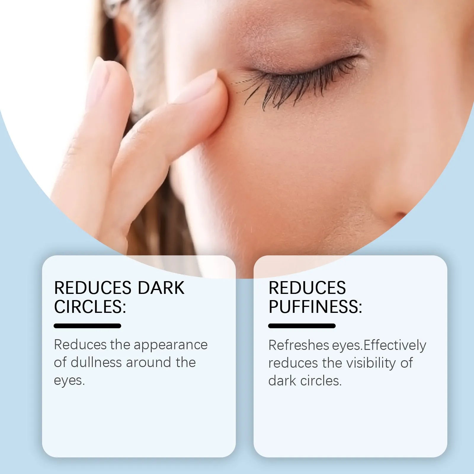 Hyaluronic Acid Eye Mask 8 pairs in individual packets with serum ingredients list
