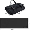 Tactical shooting mat in black waterproof Oxford cloth 200x75cm outdoor use