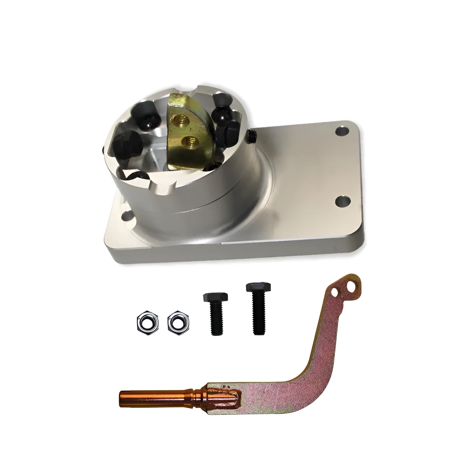Silver aluminium alloy quick shift short rod for Horton vehicles