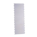 Stainless steel cream scraper with polygon cake pattern designs for cake decorating