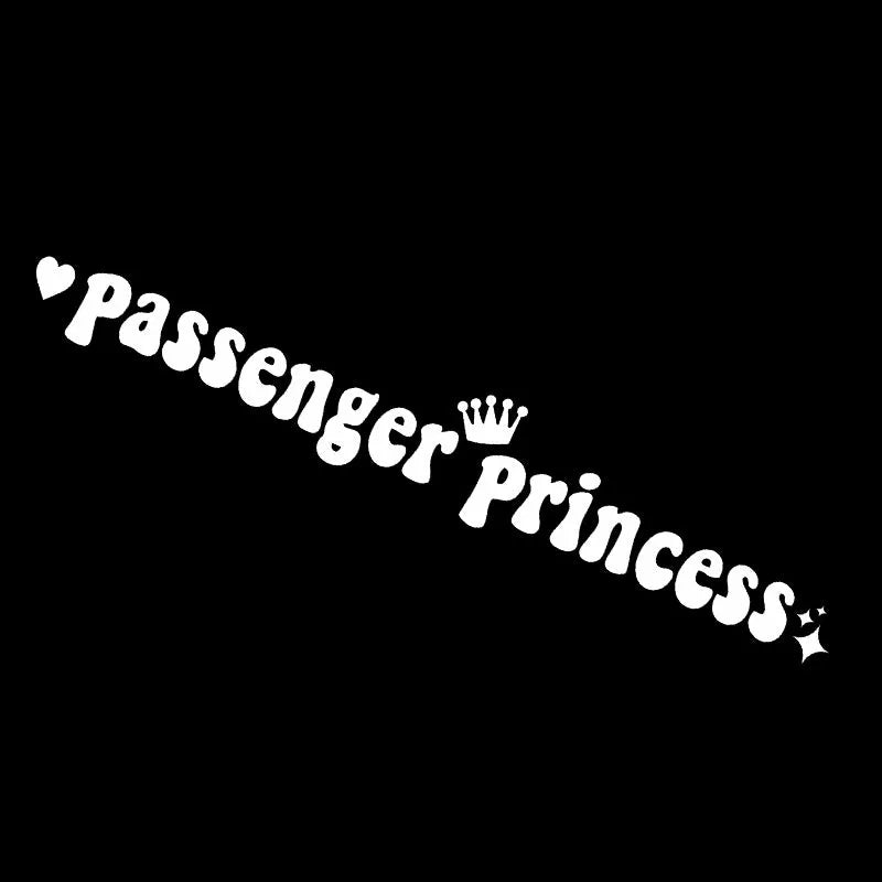 Passenger princess plastic car sticker for rearview mirror decoration