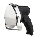 Black KS-100E electric meat cleaver attachment for barbecue machines, showing metal blade and housing.