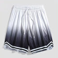 Men's loose cropped trousers in gradient pink, gradient grey, black and white colour options