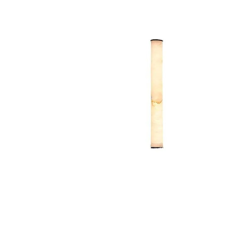 Nordic marble small droplight pendant with warm light, 40cm drop, over a dining table