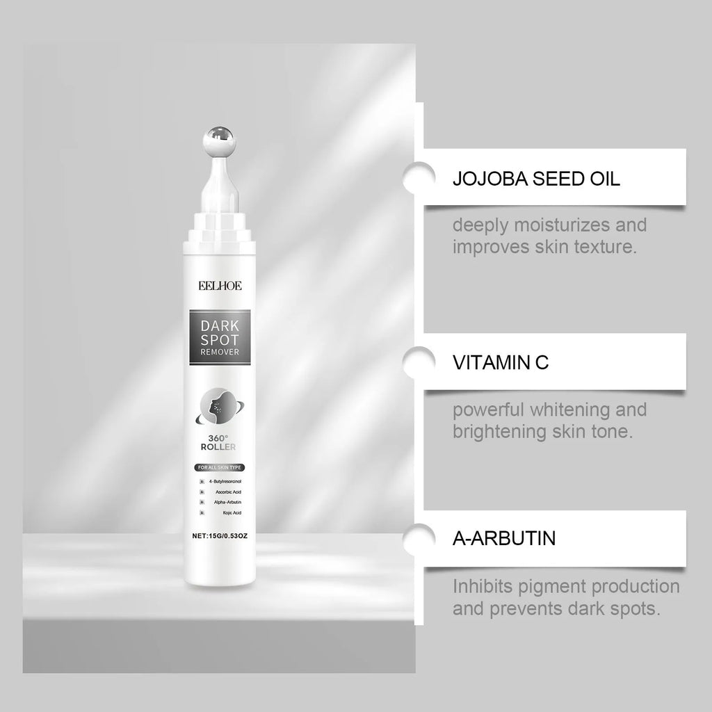 15g Facial Essence Cream container with brightening and hydrating formula containing vitamin C and jojoba oil