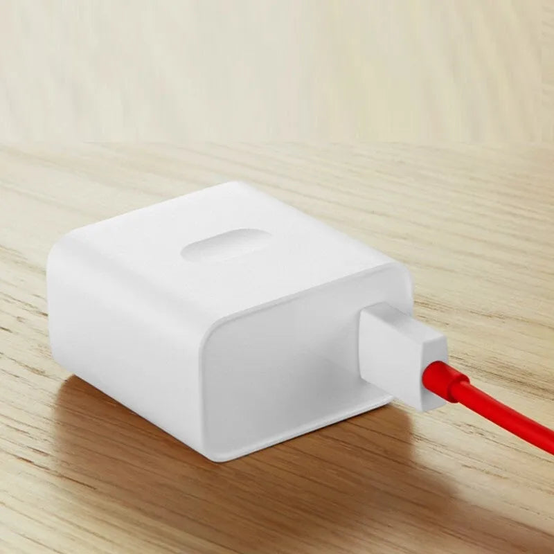 Red fast charging data cable for Universal 30w head compatible with 7pro 6 6T 7T